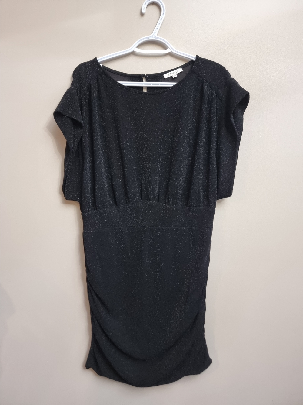 Z Supply Black Shimmer Midi Dress